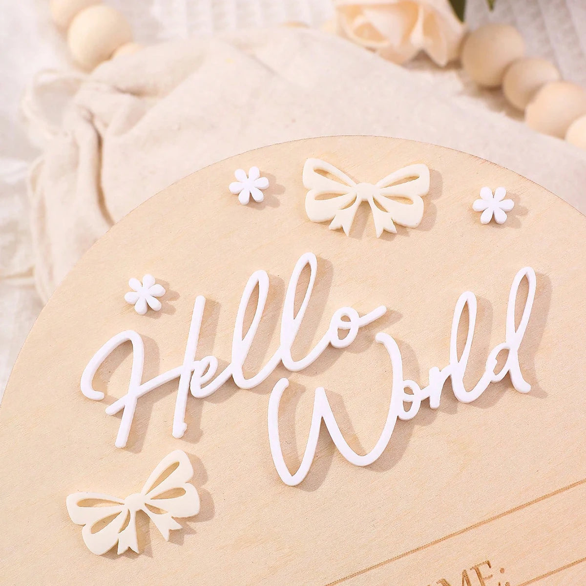 Custom Baby Welcome Name Sign